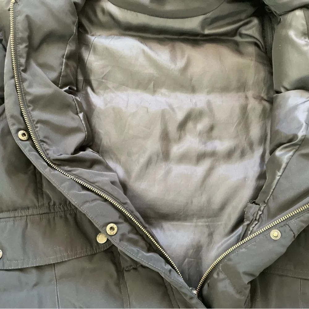 1 Madison  down feathers filled puffer 3 in 1 black quilted jacket size large - Image 8