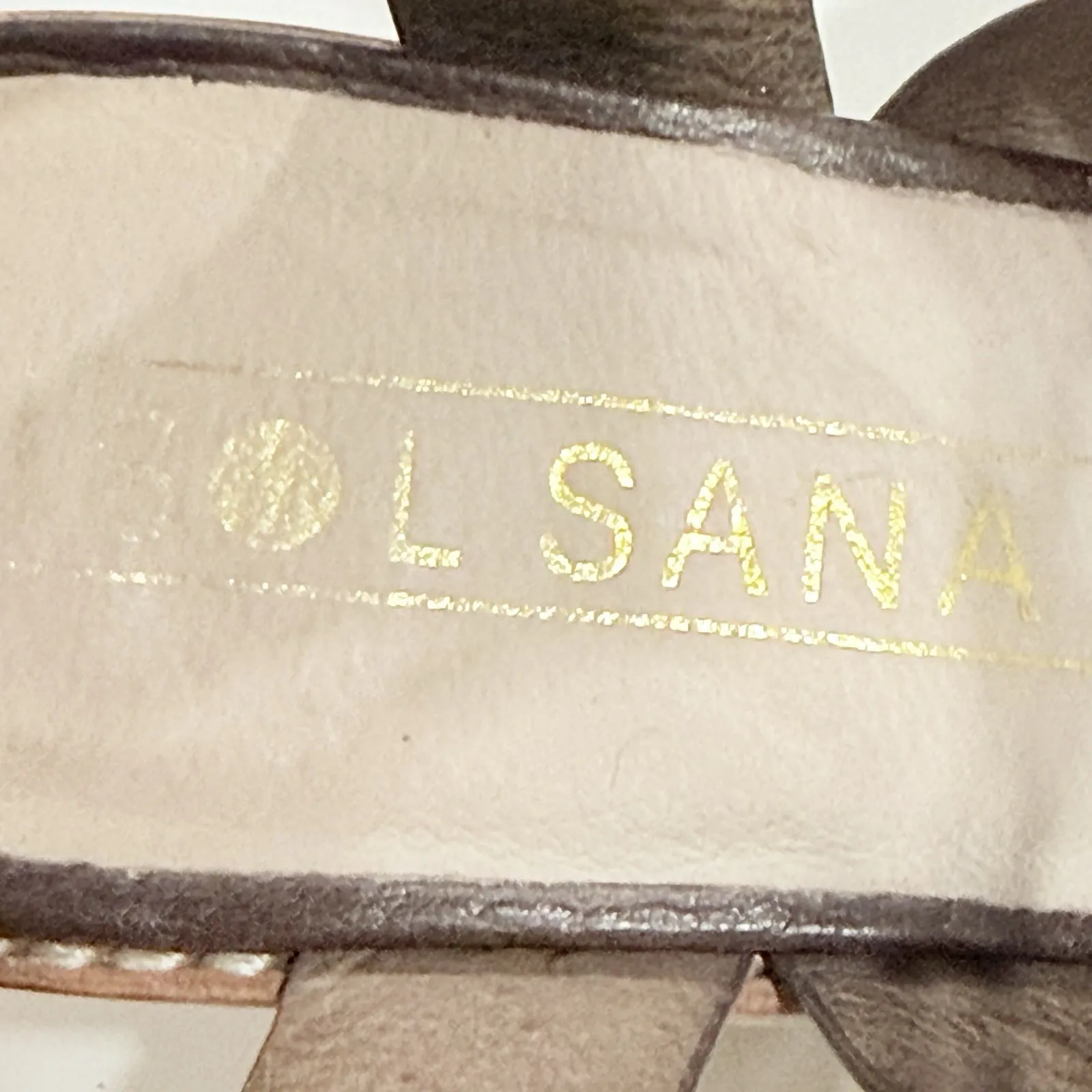 Sol Sana Leather Sandal Heel Women EU 38 US 7.5 Rudey Lace Up Gladiator Brown - Image 5