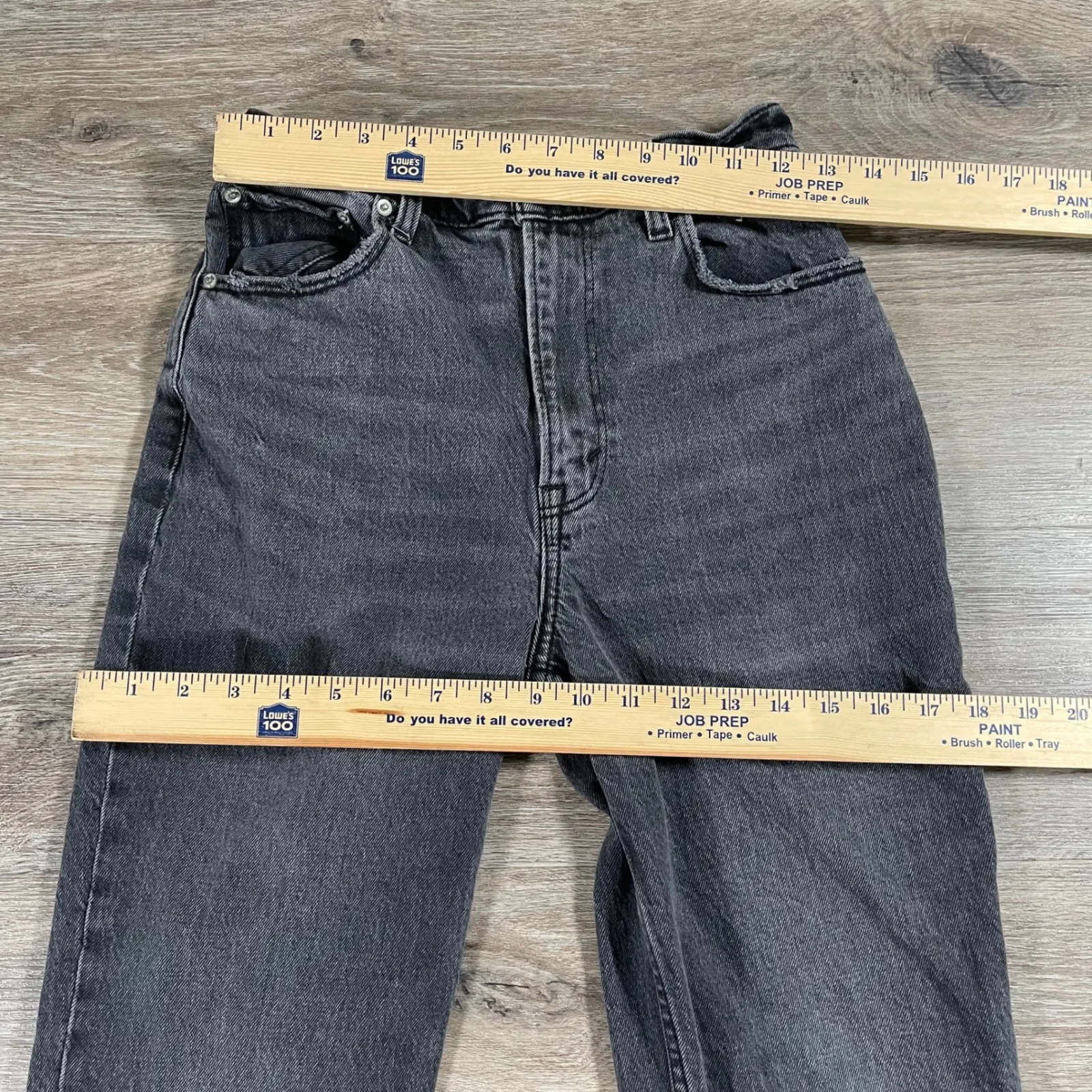 Abercrombie & Fitch Women's Jeans Curve Love‎ 90s Straight High Rise 26_2R Gray - Image 6