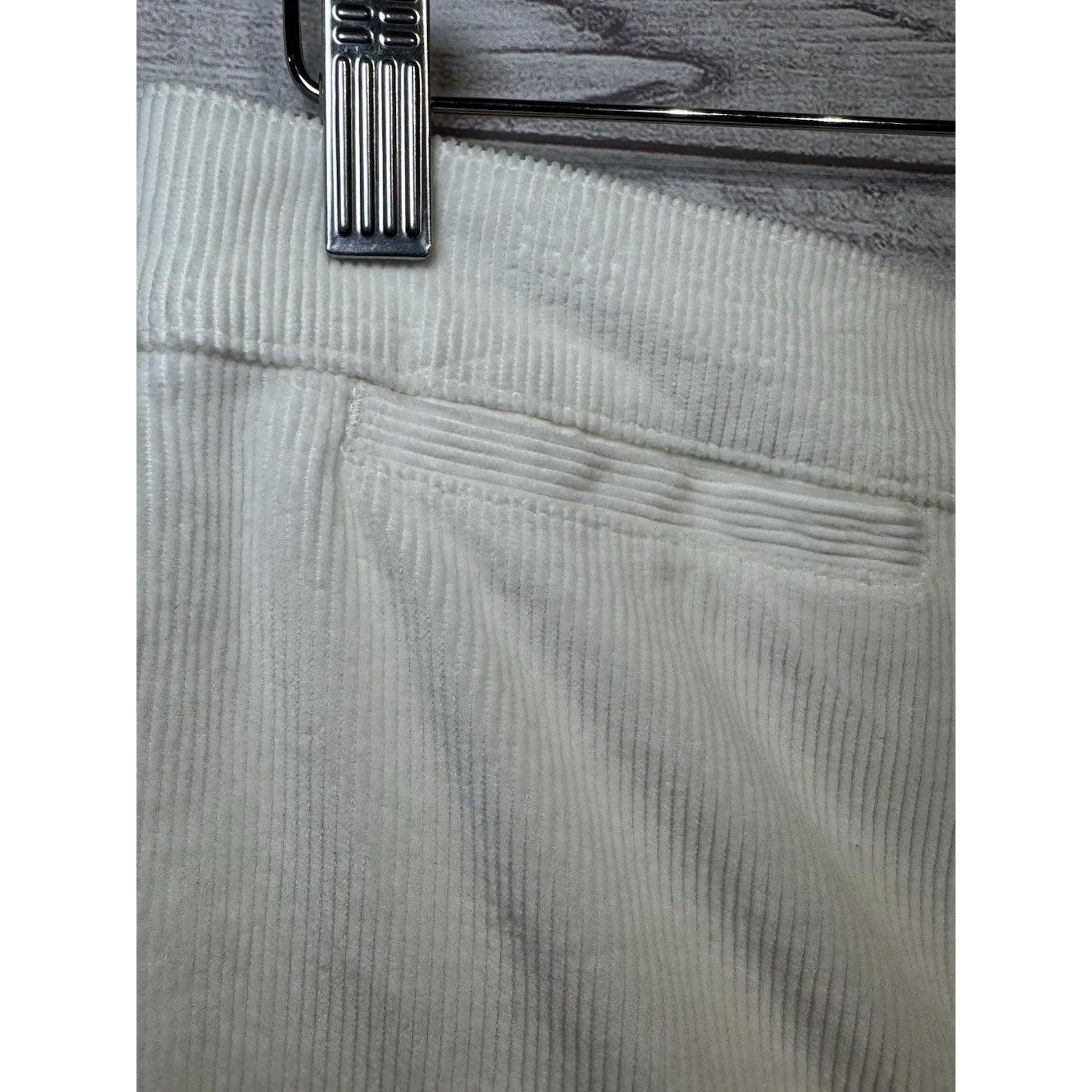 Madewell The Tall Emmett Wide-Leg Pant in Corduroy White Size 30 NEW - Image 5