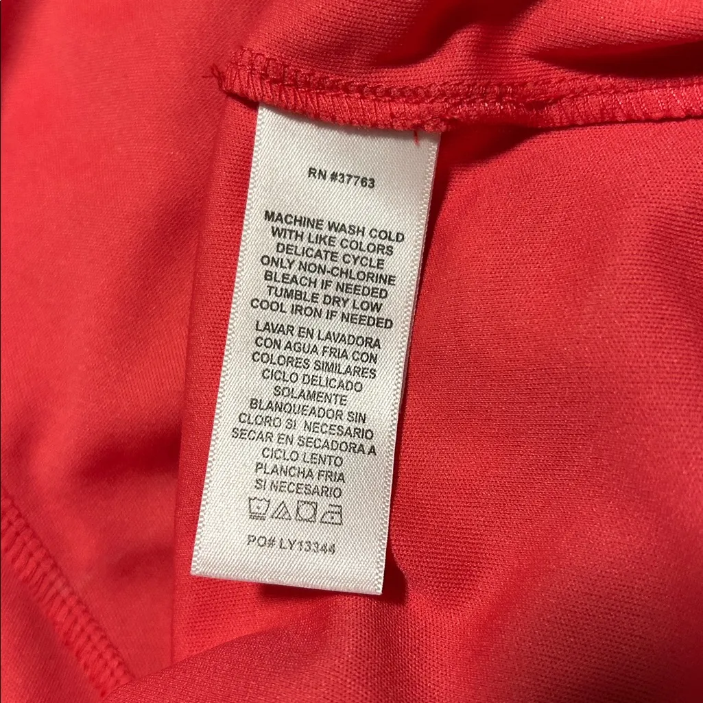 Laundry by Shelli Segal Size XS NWT Calypso Coral 3/4 sleeve Floral Shift Dress - Image 4