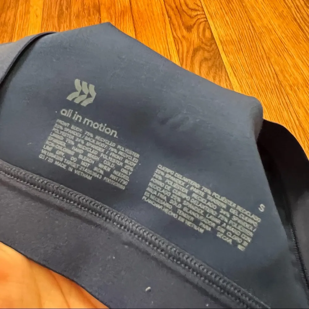 All In Motion Medium Support Bonded Racerback Bra Blue - Image 10