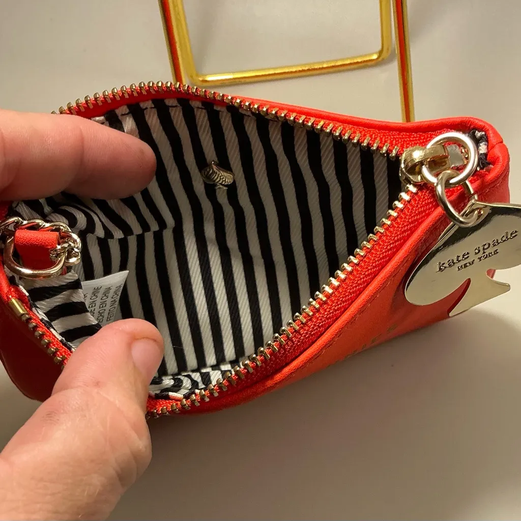 A Rare HTF Modern Vintage Kate Spade Pinching Pennies Shoe Fund Zip Coin Purse - Image 3