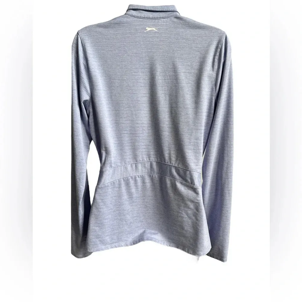 Ladies Slazenger Long Sleeve Golf 1/4 Zip Thumbholes Pullover, Size Medium - Image 4