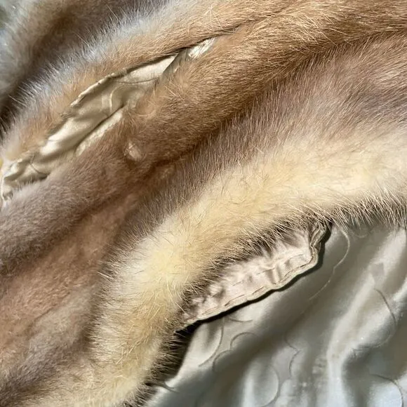 Vintage 1950's Custom Made Autumn Haze Mink Wrap/Cape/Cover Emba Brown‎ Size undefined - Image 10