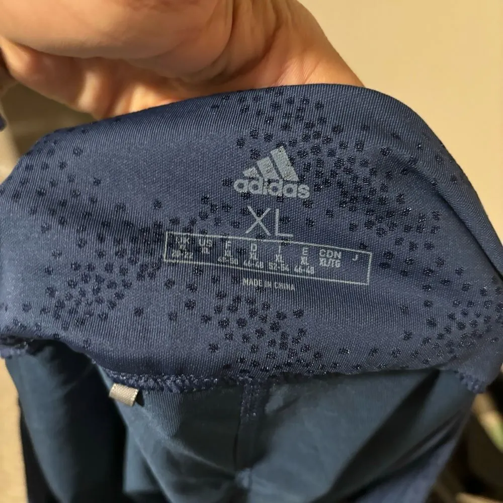 ADIDAS GOLF Tennis JACQUARD Cinch Skirt SKORT Tech Indigo- Size XL - Image 12