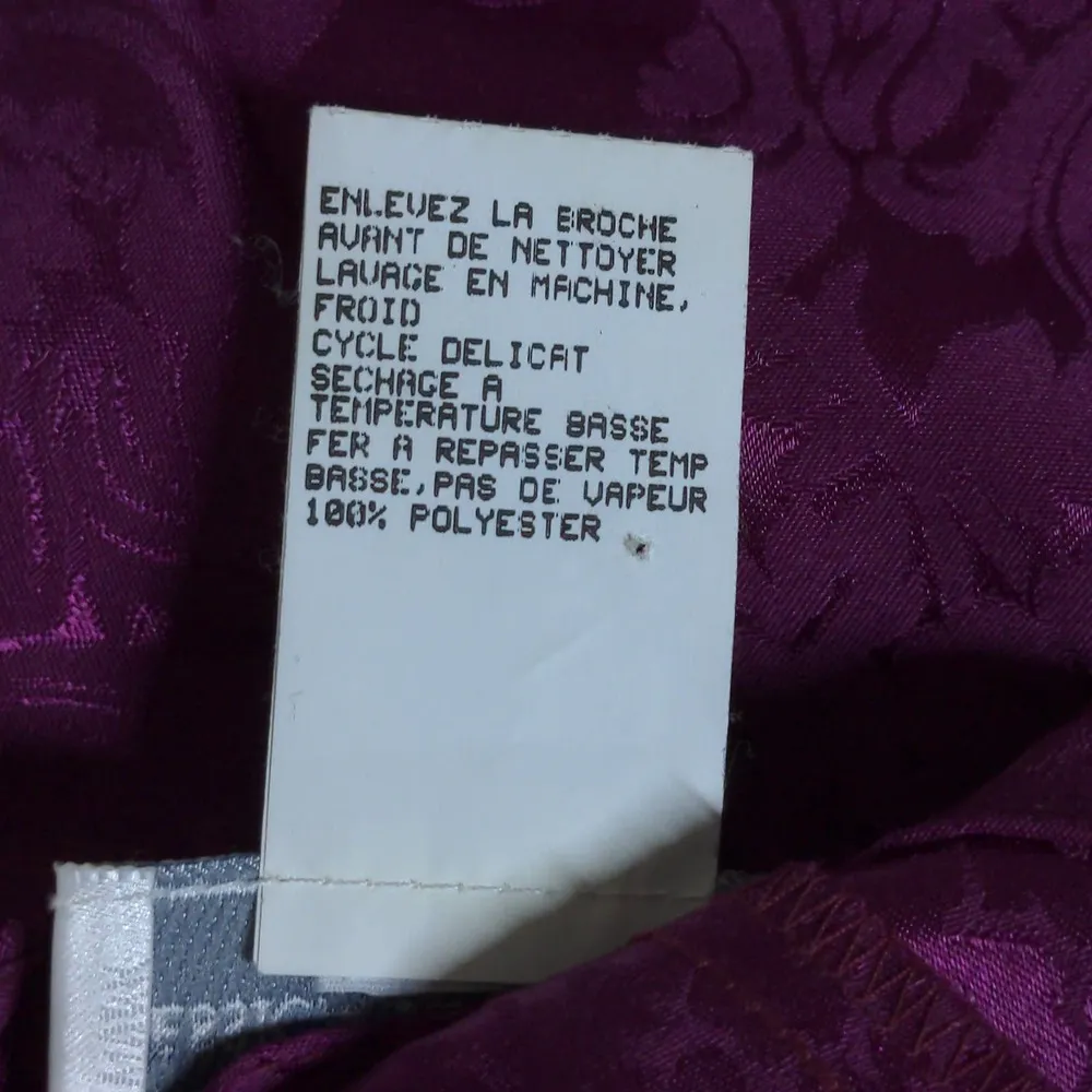 VTG Jessica McClintock Gunne Sax Fit & Flare Dress Damask Purple Juniors 7/8 New - Image 11