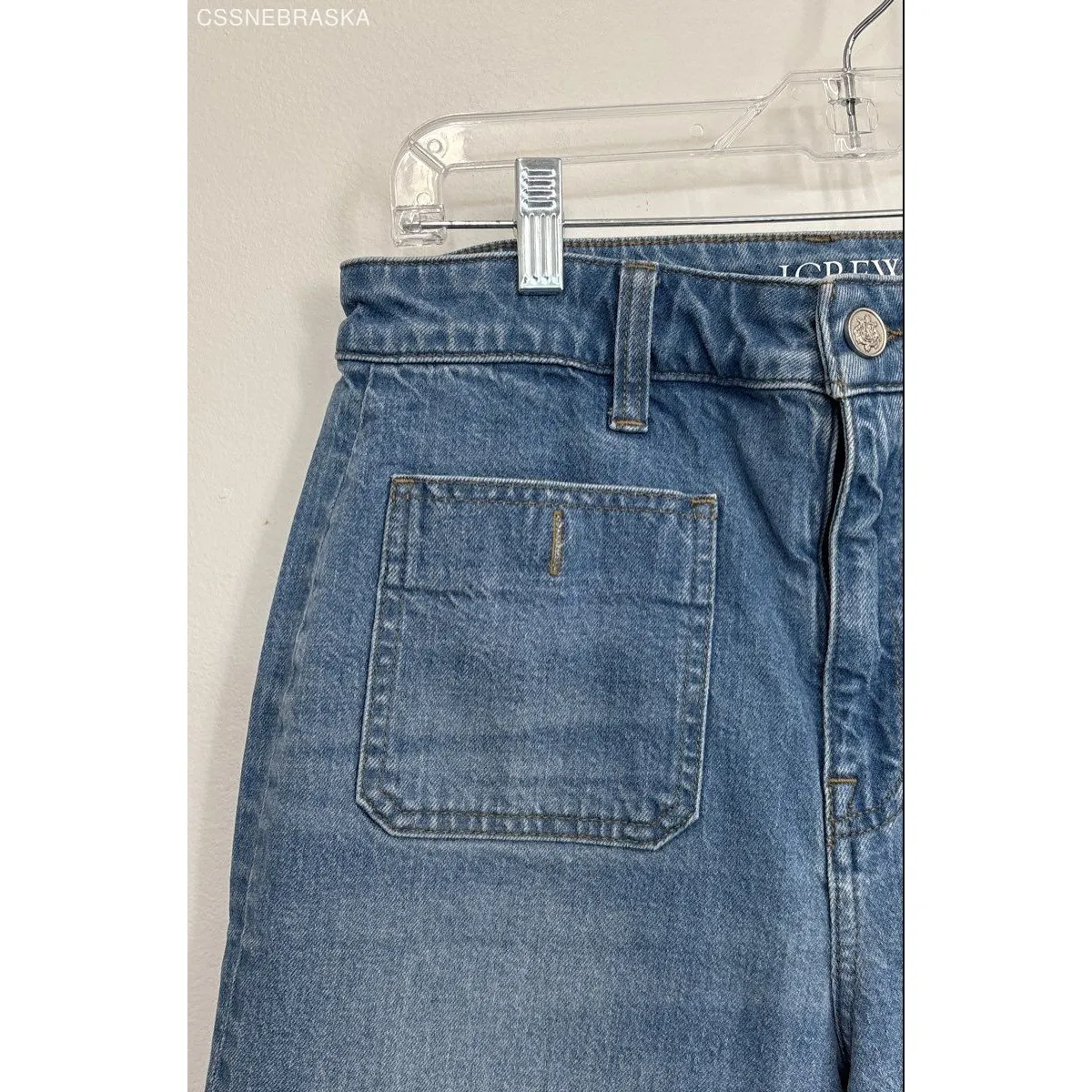 J. Crew Blue Women's High-rise Sailor Denim Trouser in 1996 Semi-stretch Size 27 - Image 2