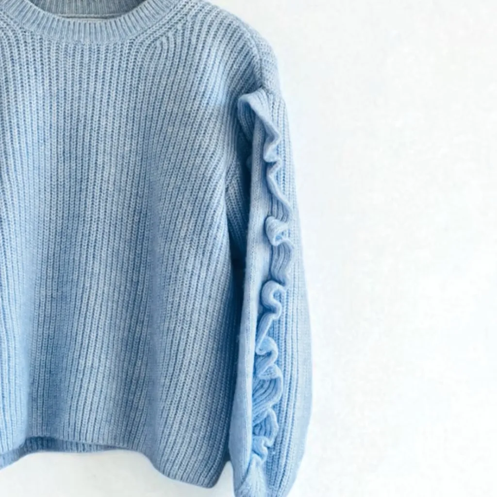 Zara Women’s Flounce Knit Sweater - Image 4