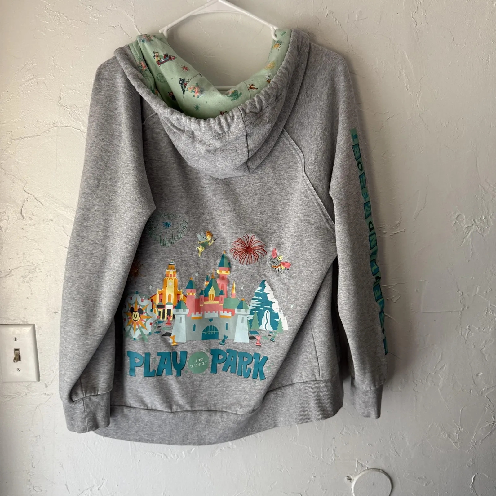 Disneyland Resort Hoodie‎ Womens 1X Zip Up Play In The Park Minnie Mickey Mouse - Image 9