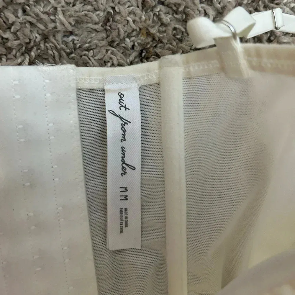 Cream urban outfitters corset - Image 3