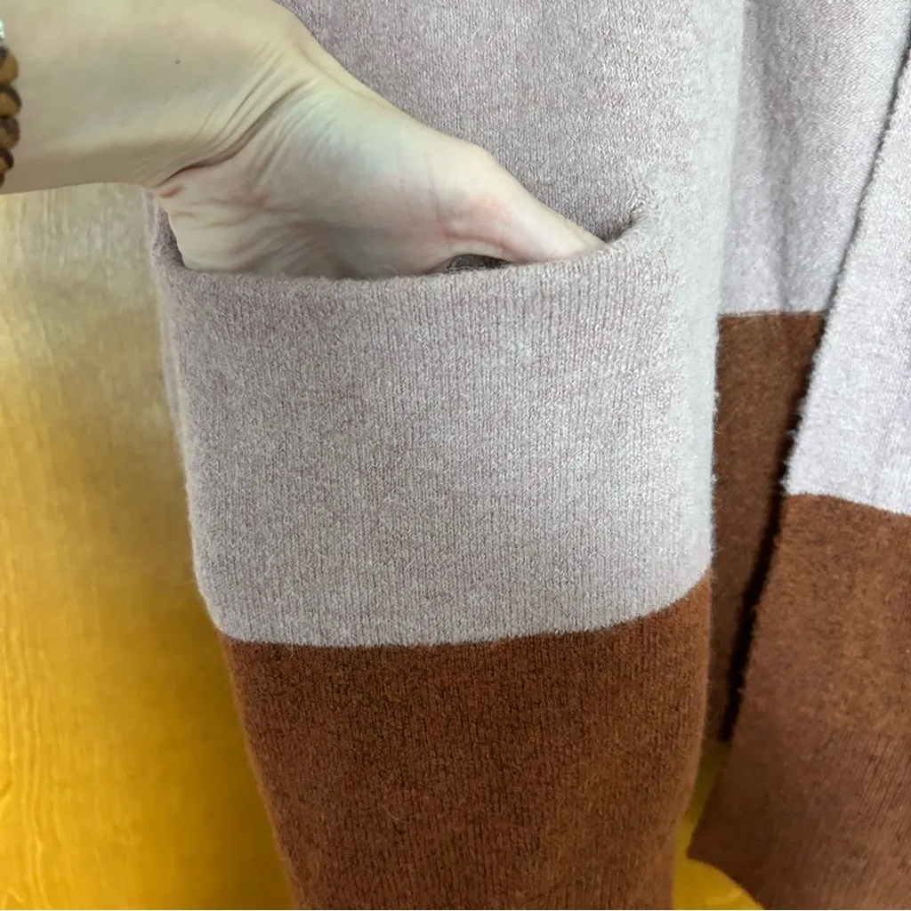 Madewell Ryder Stripe Cardigan Sweater In Antique Cream Merino Wool Alpaca Blend - Image 5