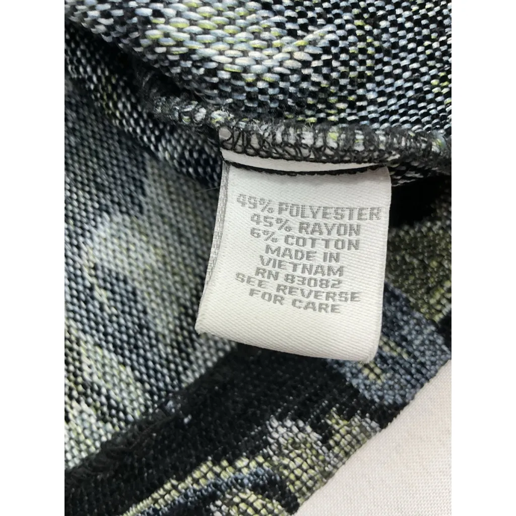 Womans Dress Barn Blazer Jacket L Full Zip Multicolor Leaf - Image 4