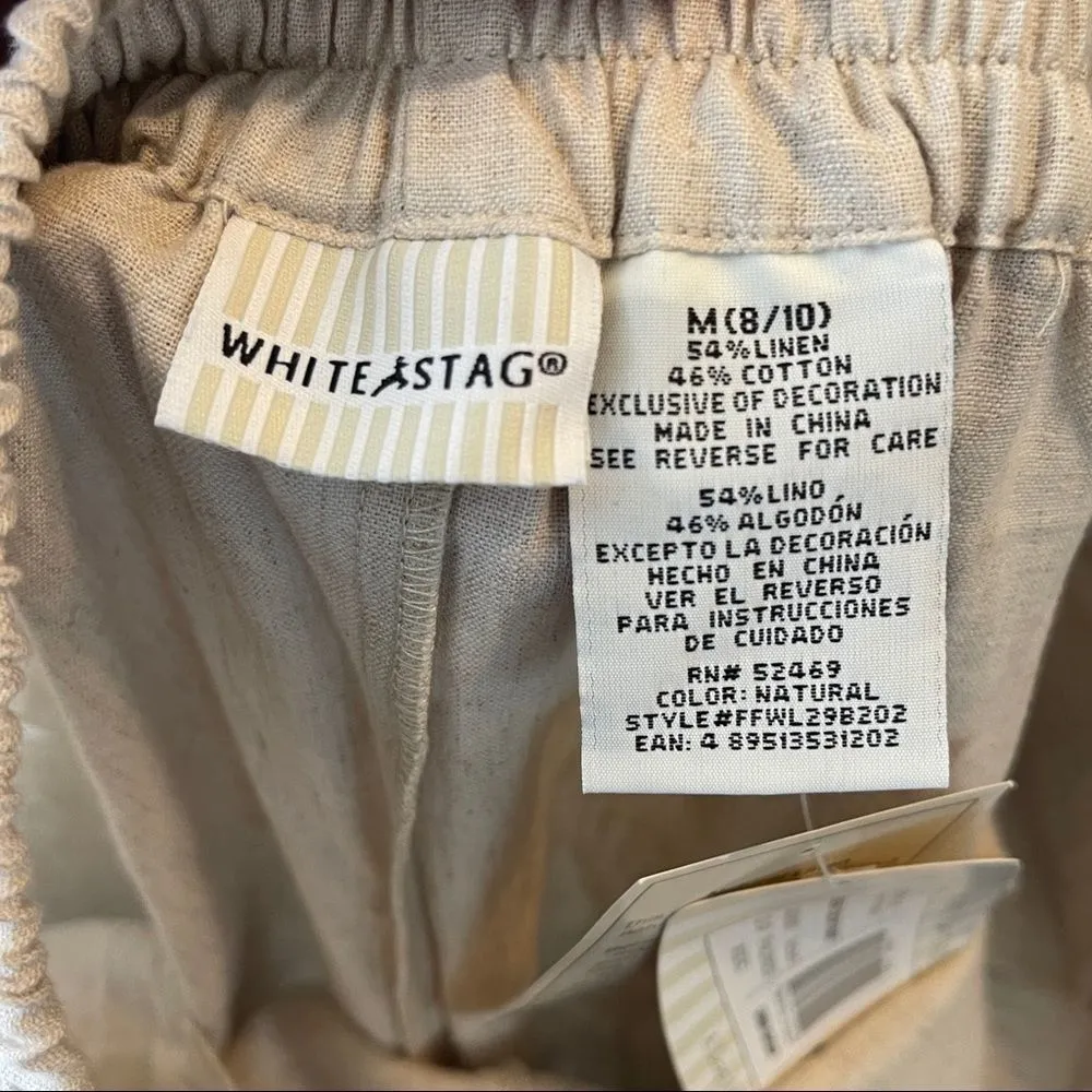 Vintage White Stag Linen‎ Blend Pantsuit Size M - Image 9