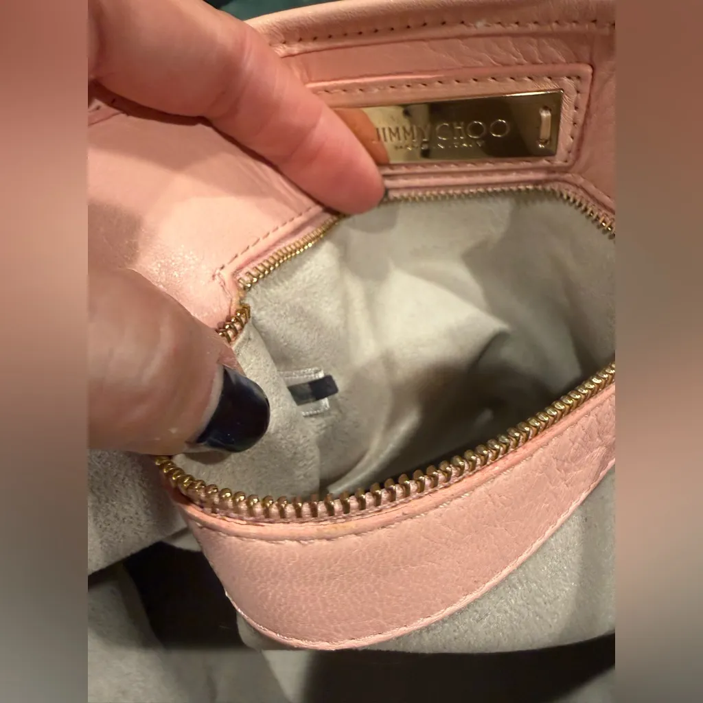 Jimmy Choo Star Studded Sasha S Tote Bag Pink - Image 15