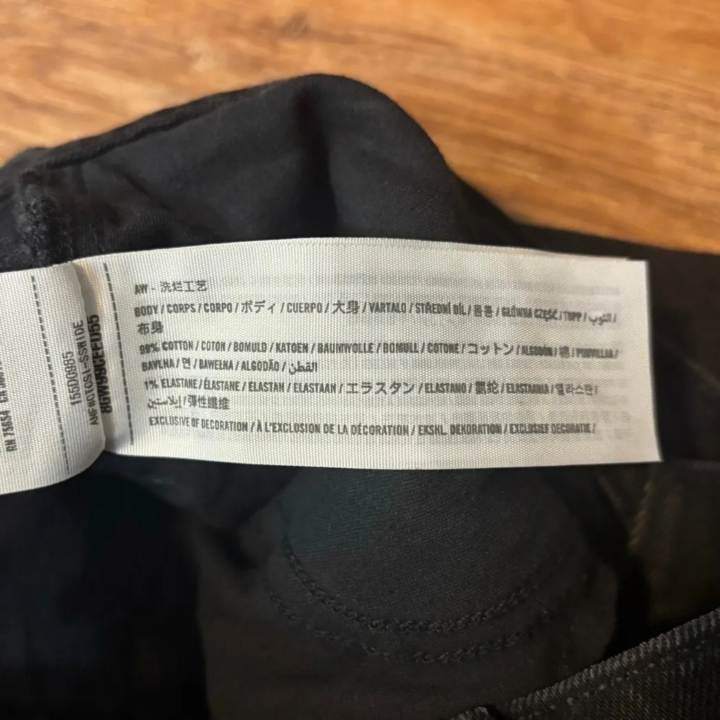 Abercrombie & Fitch The Dad High Rise Curve Love Jean Black Size 8R/29 - Image 5