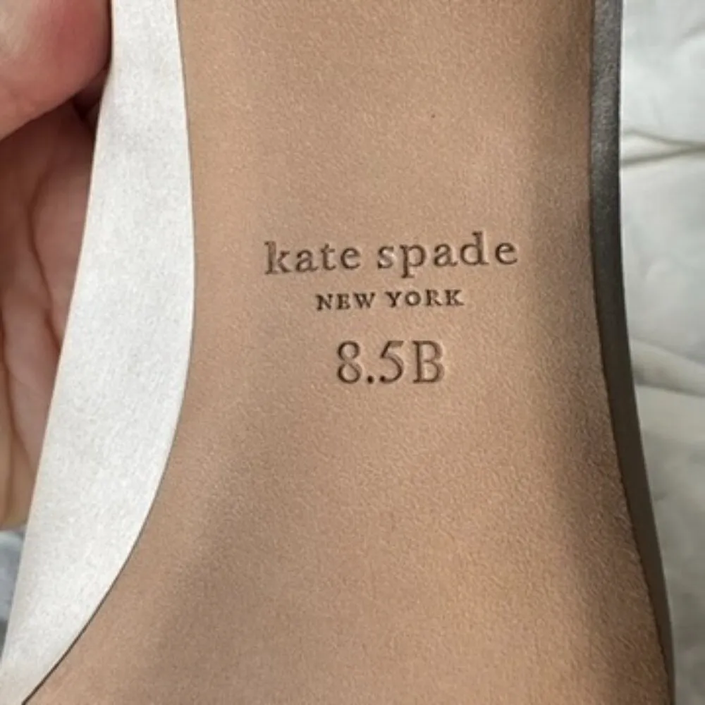 Kate Spade Crawford Satin Lux Bow Front White Pump Bridal Wedding Formal 8.5 NIB - Image 11