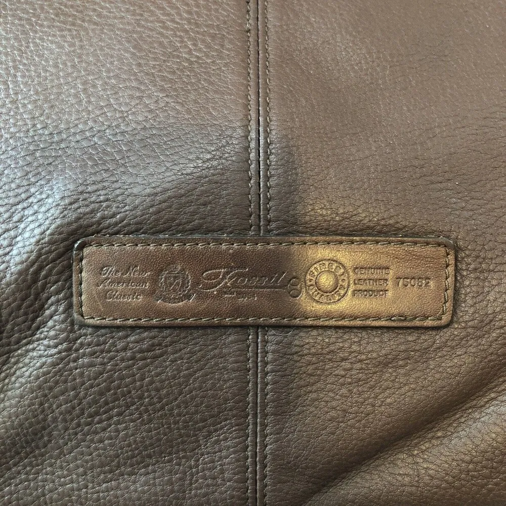 Fossil 1954 Classic #75082 Brown Pebbled Leather Crossbody Messenger Purse Bag - Image 7
