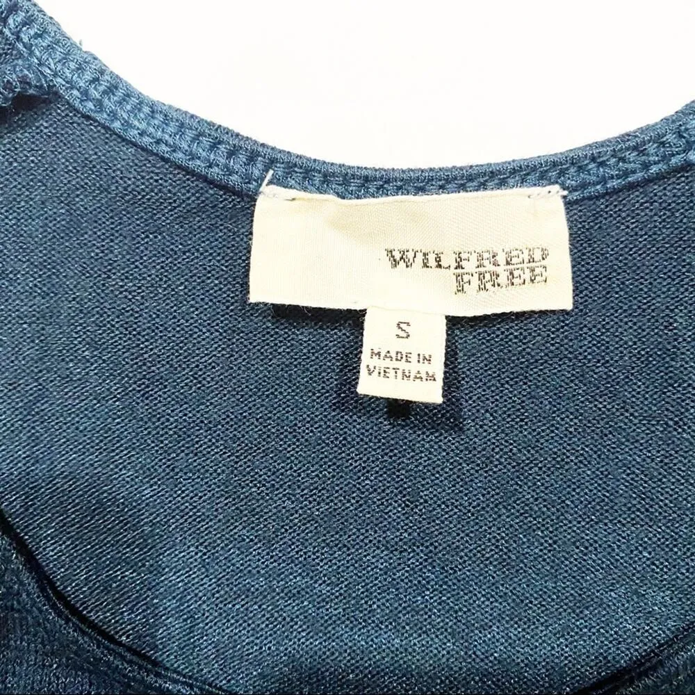 Aritzia Wilfred Free Split Hem Tank Top sz Small Teal - Image 8