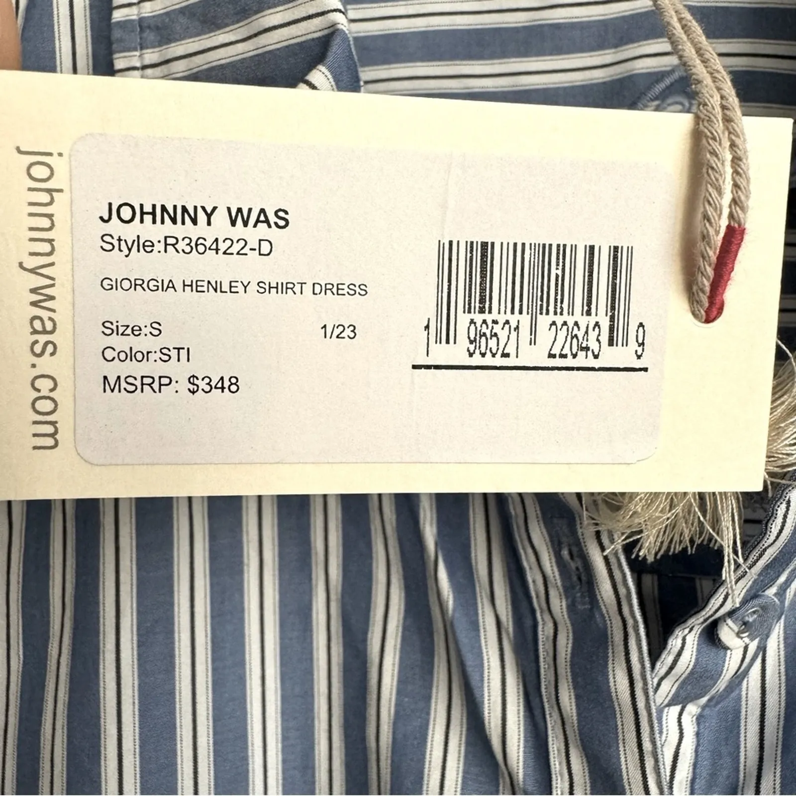 NEW Johnny Was Georgia Stripe Henley Shirt Dress - Image 8