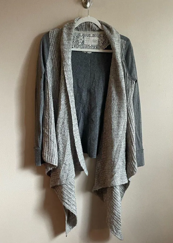 Saturday Sunday gray long line open cardigan - Image 2