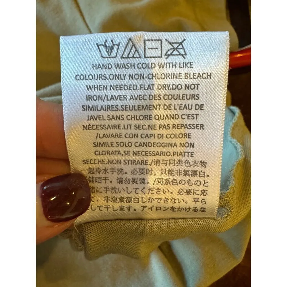 Fear Of God Essentials Shirt Women Small Seafoam Green Crew Neck Tee‎ Streetwear - Image 10