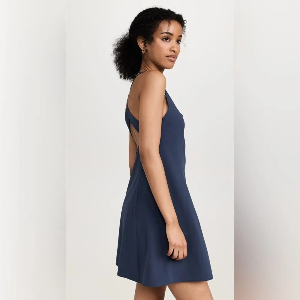 NEW Outdoor Voices Cross Back Exercise Dress in Navy Blue Size XL - Image 6