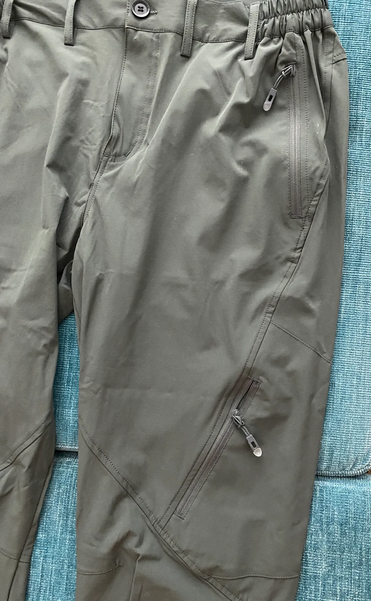 Hunter green/grey Hiking Pants - Image 2