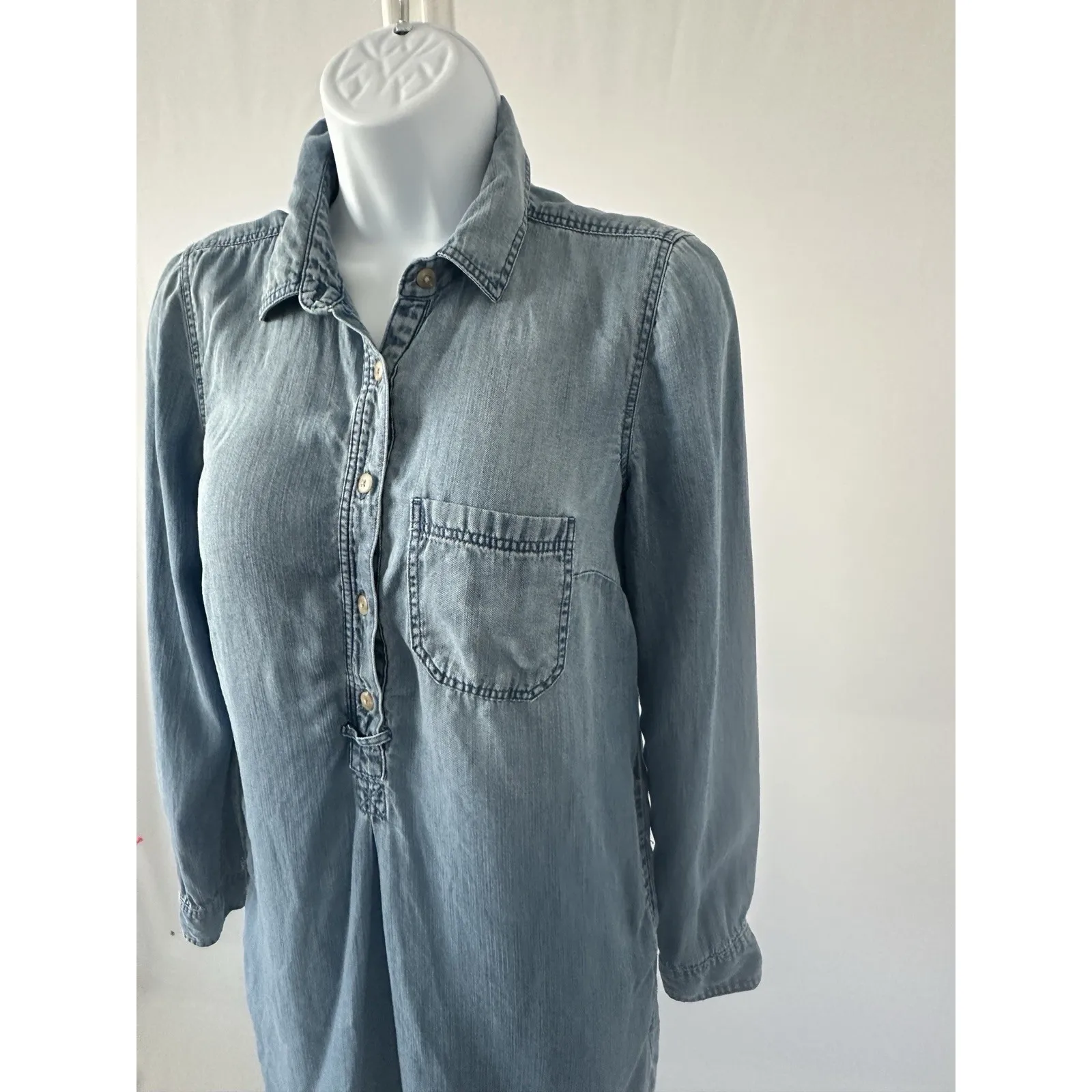 Women's American Eagle Outfitters, Lyocell Denim Look Dress, Sz: XS, (b43) - Image 2