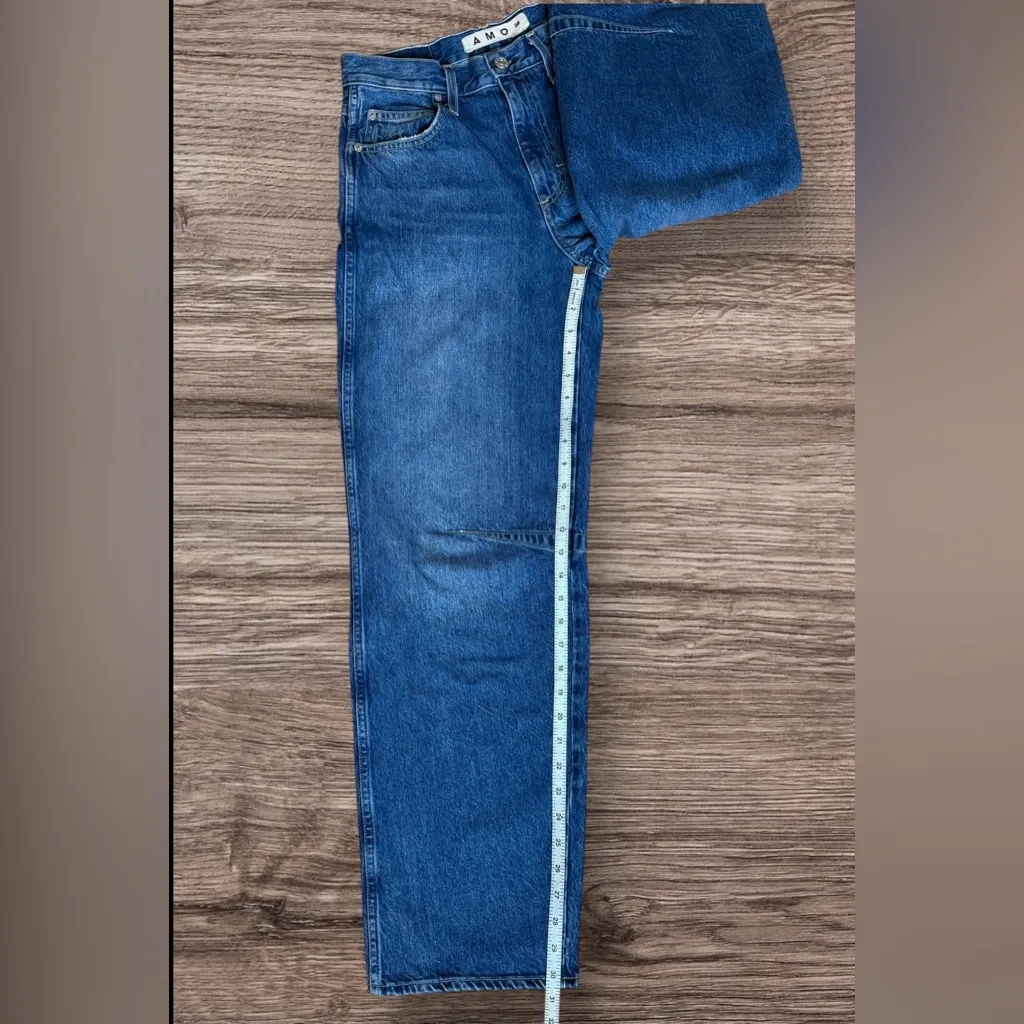 AMO Sandra Baggy Jeans – Emotion 100% Cotton Size 24 Blue - Image 16