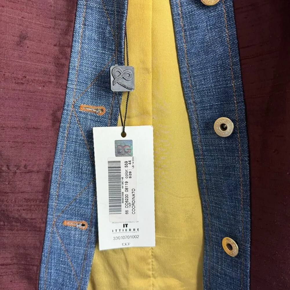 New Dolce and Gabbana Women’s Button Up 2 Piece Set US Size 8 - Image 14