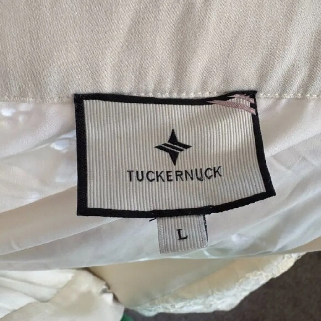 Tuckernuck Willow Collared Blouse Lace Ivory Womens Long Sleeve Large - Image 4