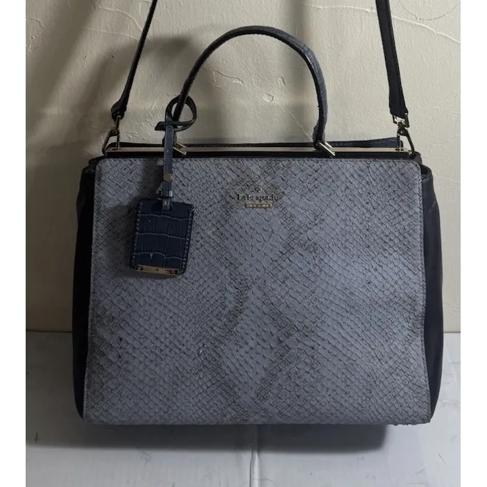 Y2K Kate Spade New York Pembrey Place Angelika Top Handle Bag Light Blue - Image 3