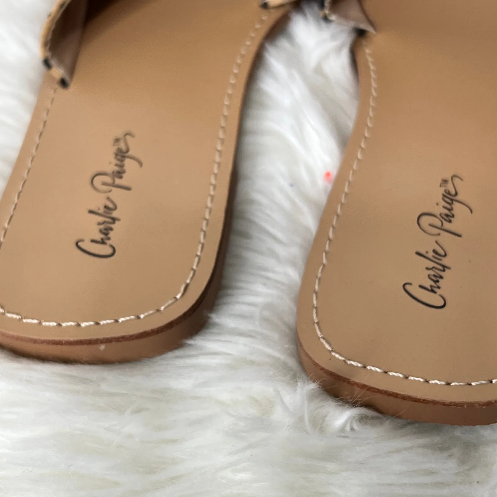 Charlie‎ Paige Cheetah Wide Band Slide Sandals NWT Size 8 - Image 4