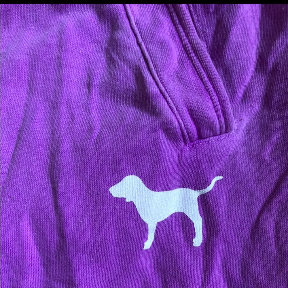 VS vintage pink sweats with leopard Sz S - Image 3