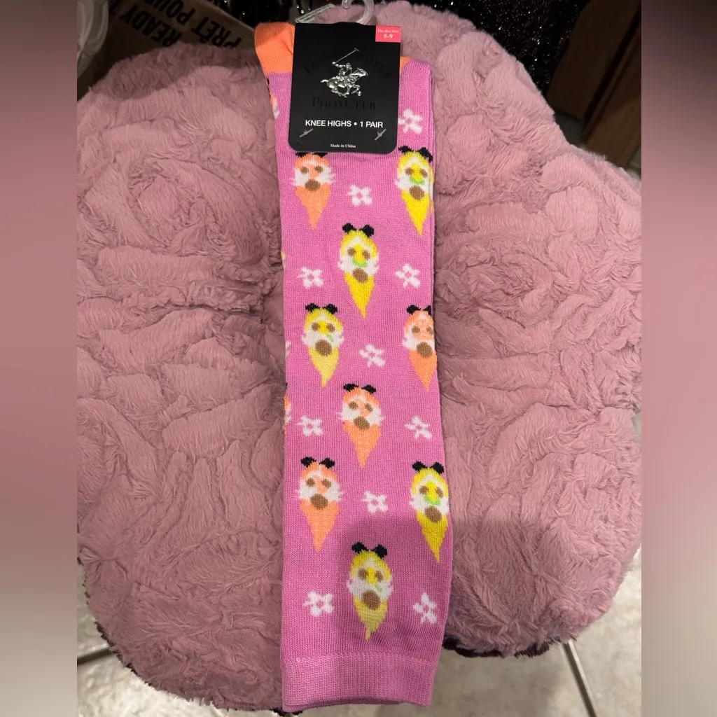 Beverly Hills Polo Club Gnome Knee High Socks Size: 5-9 NWT - Image 2