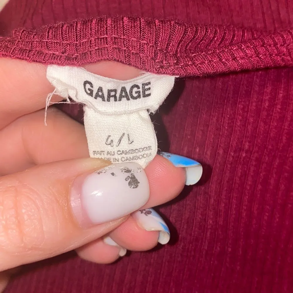 ✨ Ribbed Faux Wrap Crop Top✨ - Image 6