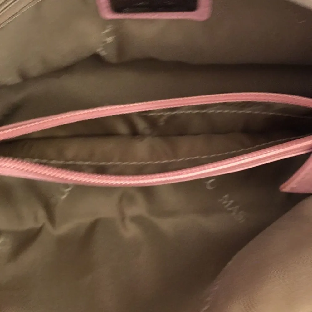 Vintage Paola Masi Pink genuine leather Rabbit fur bag! Y2K style - Image 3