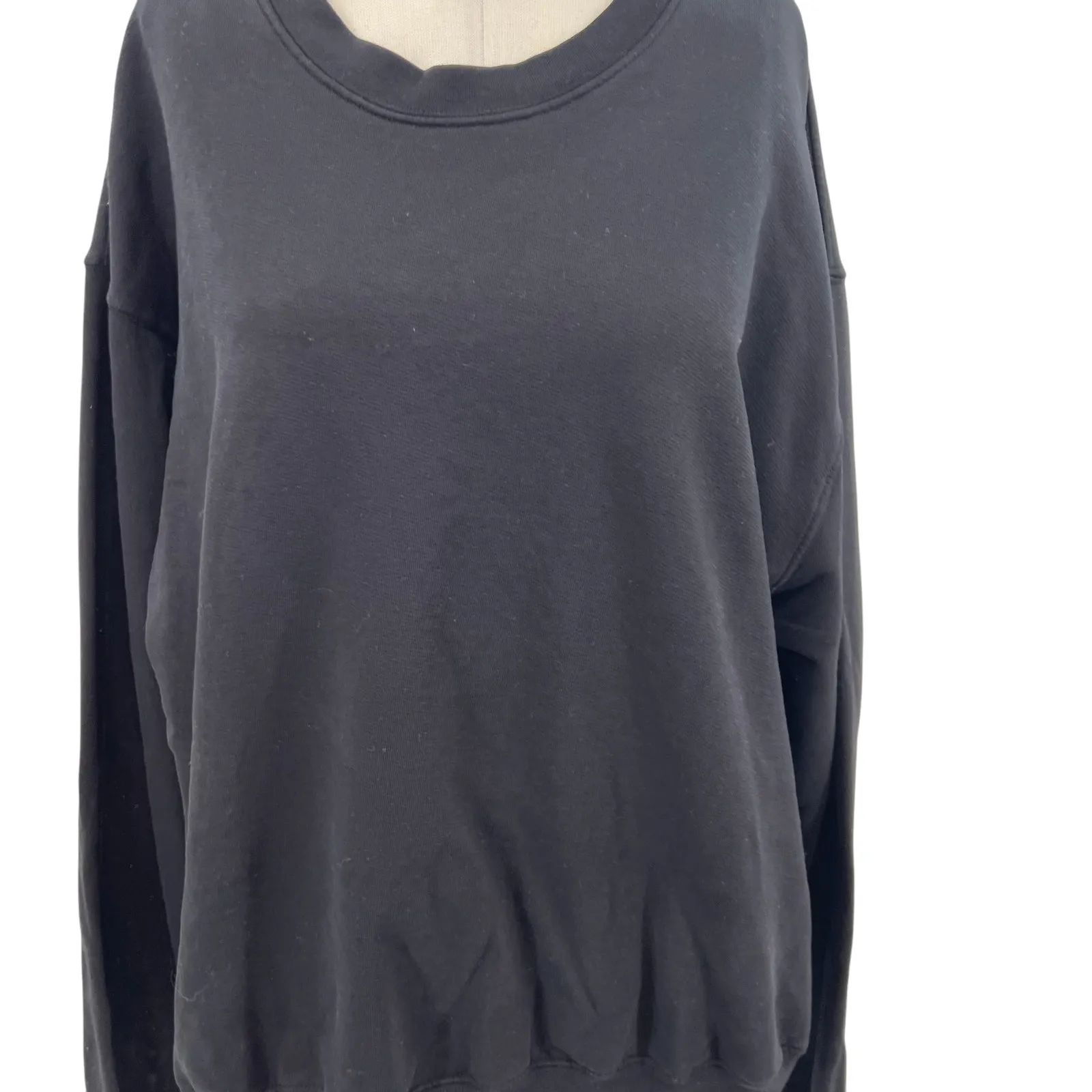 Good‎ American Boyfriend Pullover Sweatshirt Leo Zodiac Sign Black Size 3 Large - Image 4