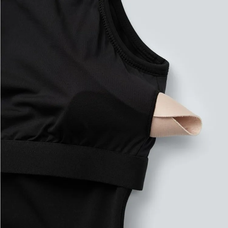 HA02.- Half Zipper Sleeveless 2-in-1 Pleated Hem Mini Tennis Active Dress - Image 8