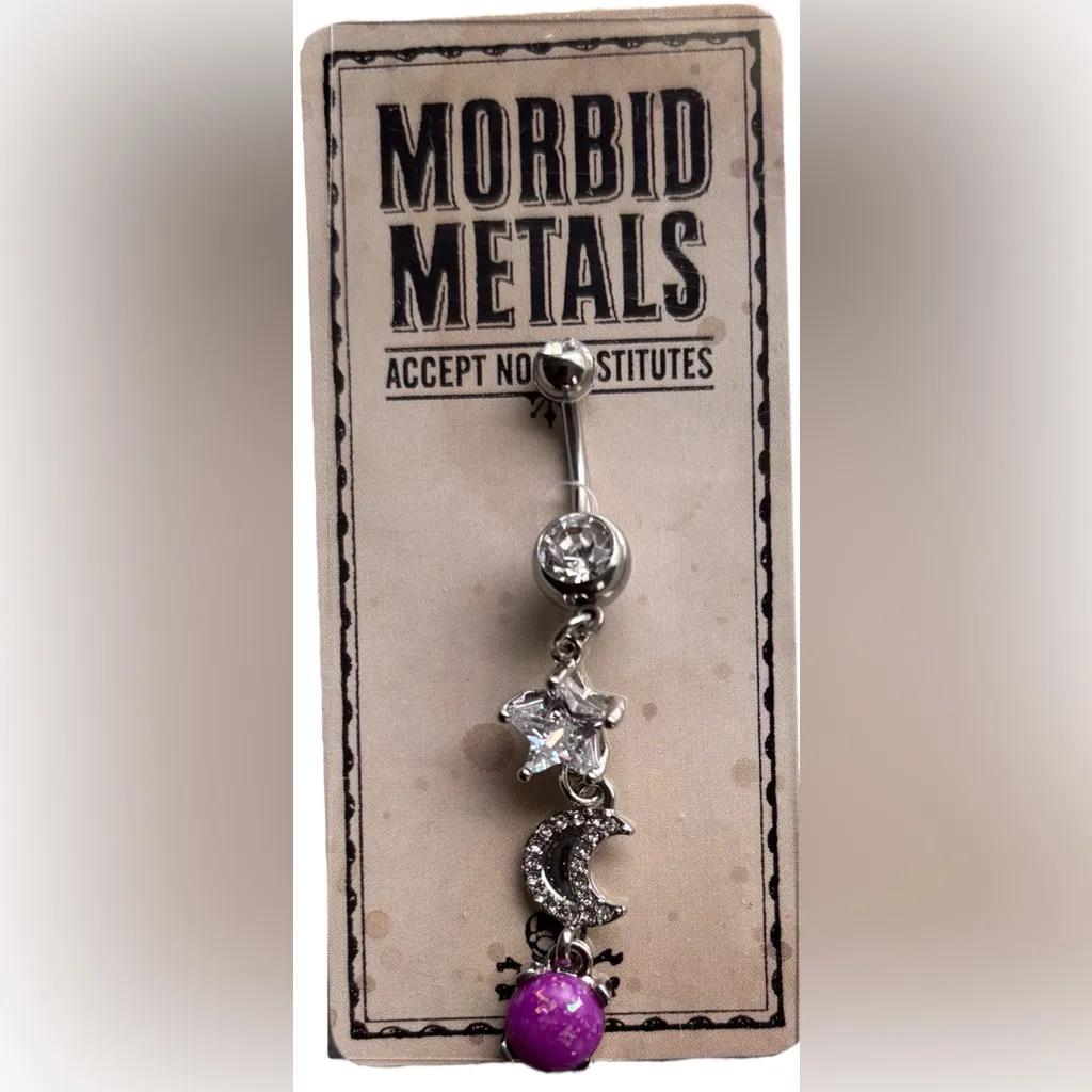 Morbid Metals Silver Dangle Earrings - Image 2