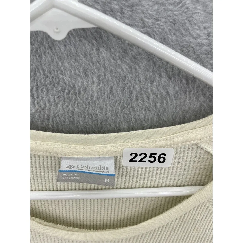 Columbia Women's Waffle Knit Sweater Scoop Neck Long Sleeve Size Medium - Image 10