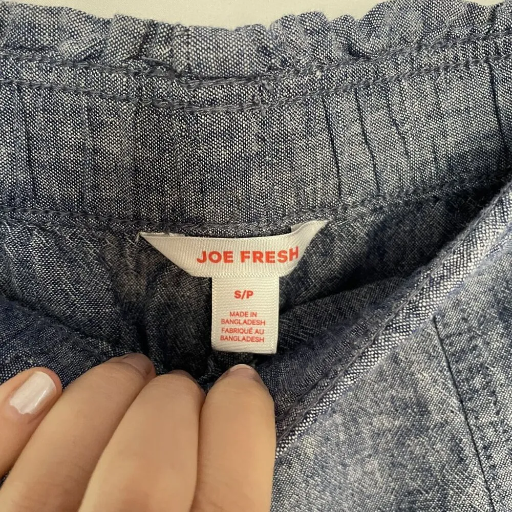 Joe Fresh women's size small blue casual shorts summer lightweight pockets - Image 4