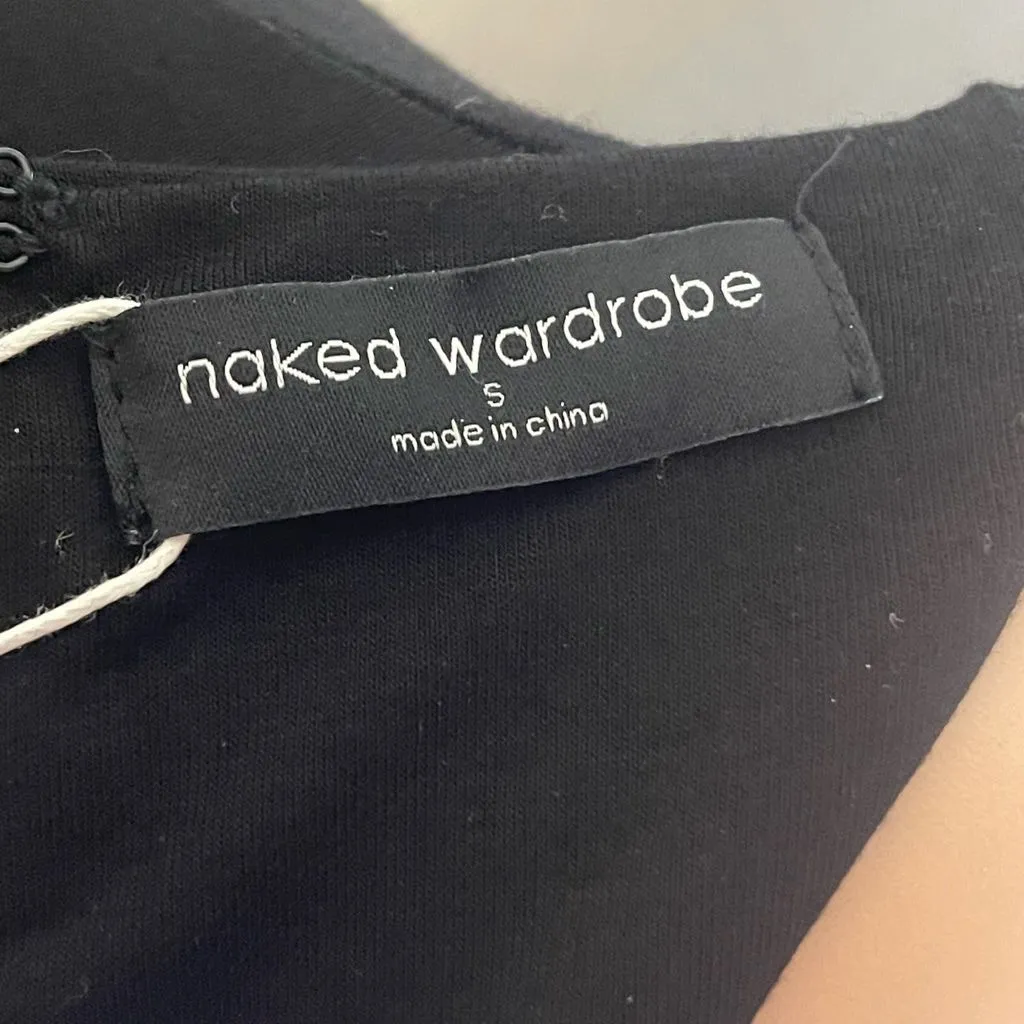 Naked Wardrobe Black Long Sleeve Ruched Bodycon Maxi Dress Size S - Image 7