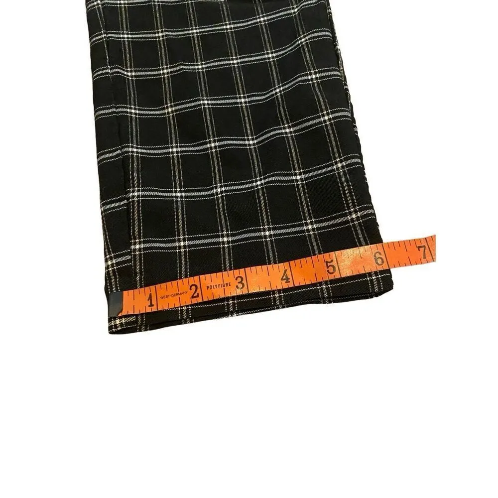 Maurices Checkered Straight Leg Leggings Pants Career Formal Workwear - Image 12