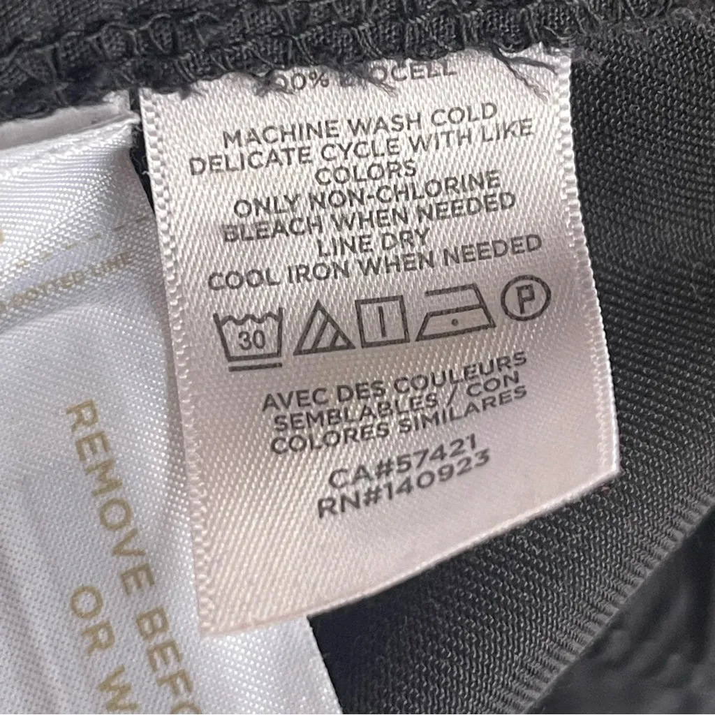 LOFT Medium Solid Black Women's Shorts Paper bag Conservative Capsule Wardrobe - Image 8