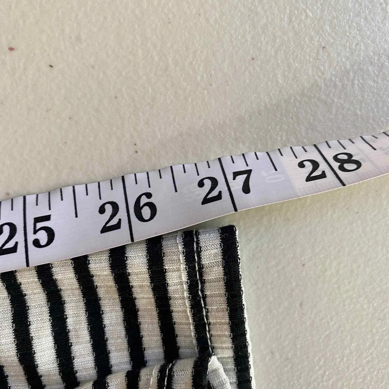 PST Project Social T Henley Thermal Shirt Juniors XL Black White Stripe Rayon - Image 10