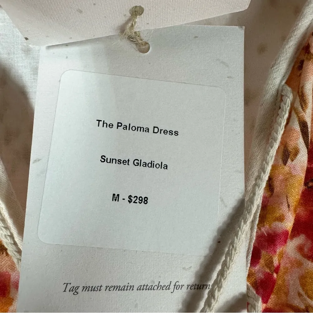 Christy Dawn The Paloma Midi Dress Size Medium Sunset Gladiola - Image 8