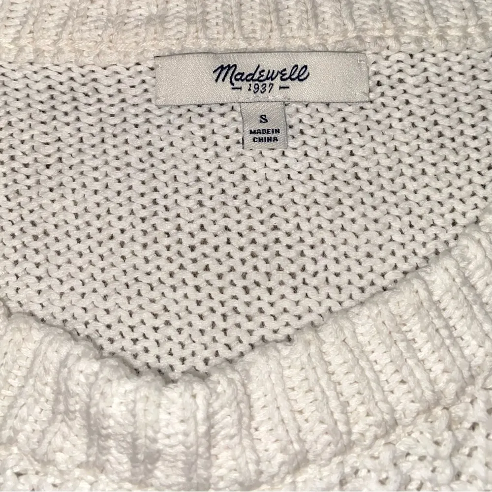 White Madewell Sweater size small - Image 2