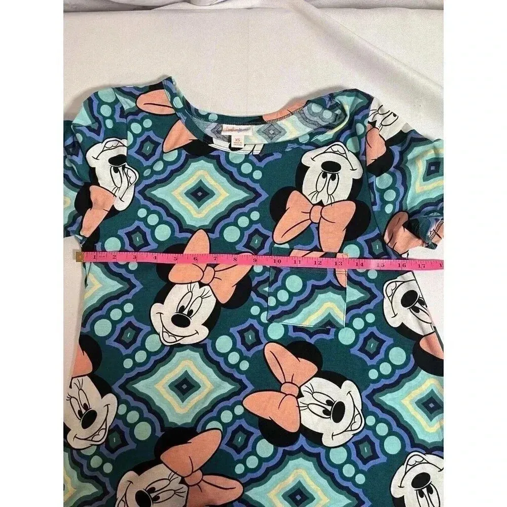 LuLaRoe Disney Minnie Mouse high/low hem Carly Dress Sz. XS NWT - Image 6